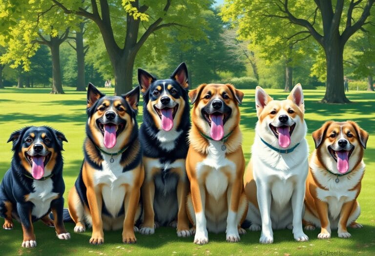 Hunde med blå tunger